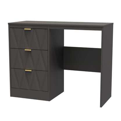 Las Vegas F Desk Dark Grey 3 Drawers 97cm