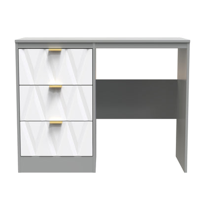 Las Vegas F Desk Grey 3 Drawers 40cm