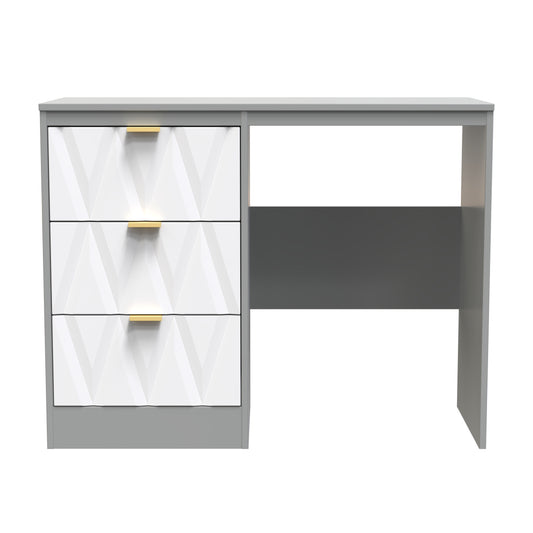 Las Vegas F Desk Grey 3 Drawers 40cm