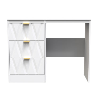 Las Vegas F Desk White 3 Drawers 97cm