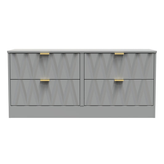 Las Vegas F Large Chest of Drawers Grey 4 Drawers 115cm