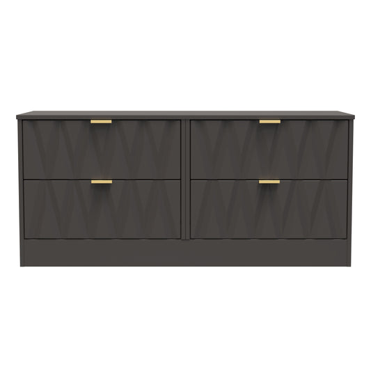 Las Vegas F Large Chest of Drawers Dark Grey 4 Drawers 115cm