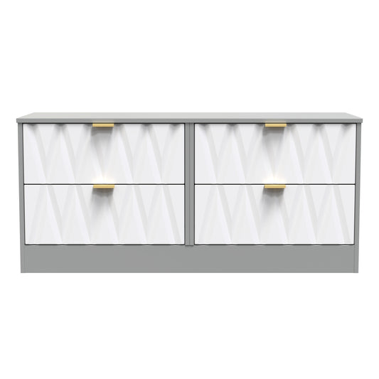 Las Vegas F Large Chest of Drawers Grey 4 Drawers 40cm