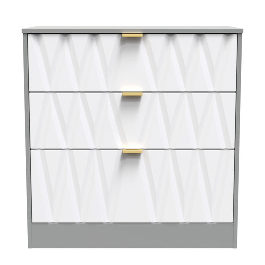 Las Vegas F Chest of Drawers Grey 3 Drawers 40cm