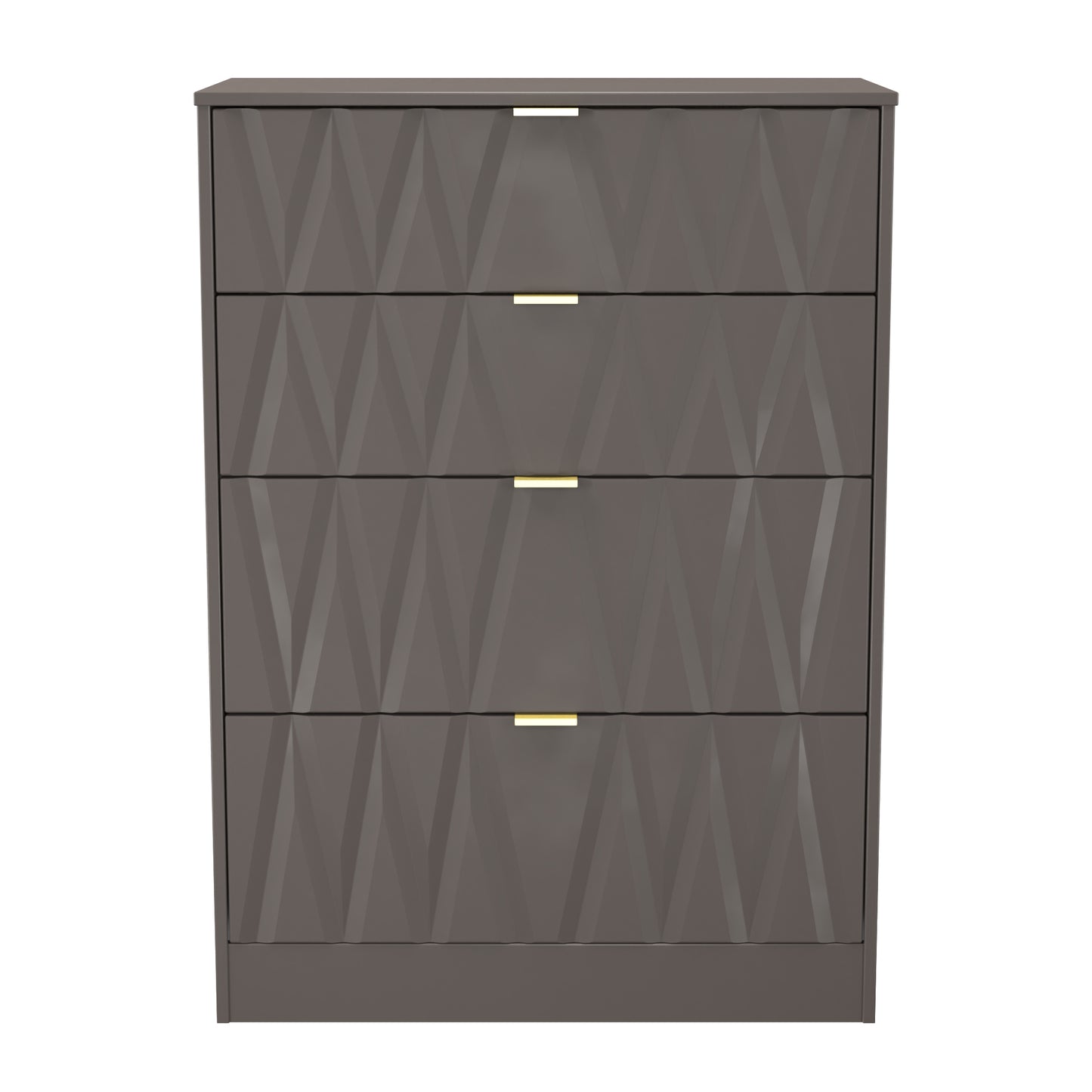 Las Vegas F Tall Chest of Drawers Dark Grey 4 Drawers 107cm