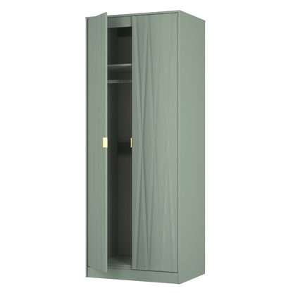 Las Vegas F Tall Wardrobe Not Applicable 2 Doors 1 Shelf 198cm
