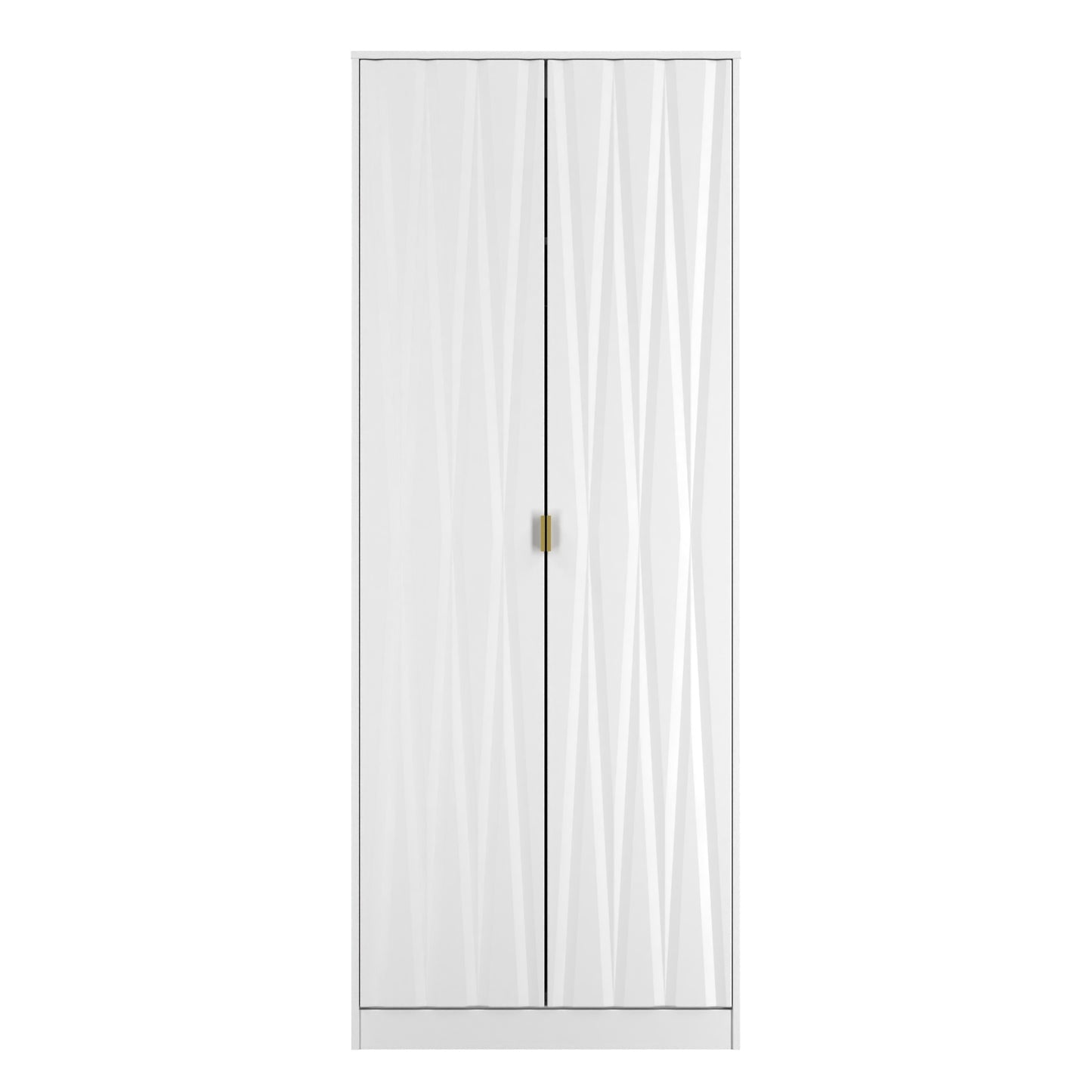 Las Vegas F Tall Wardrobe White 2 Doors 1 Shelf 198cm
