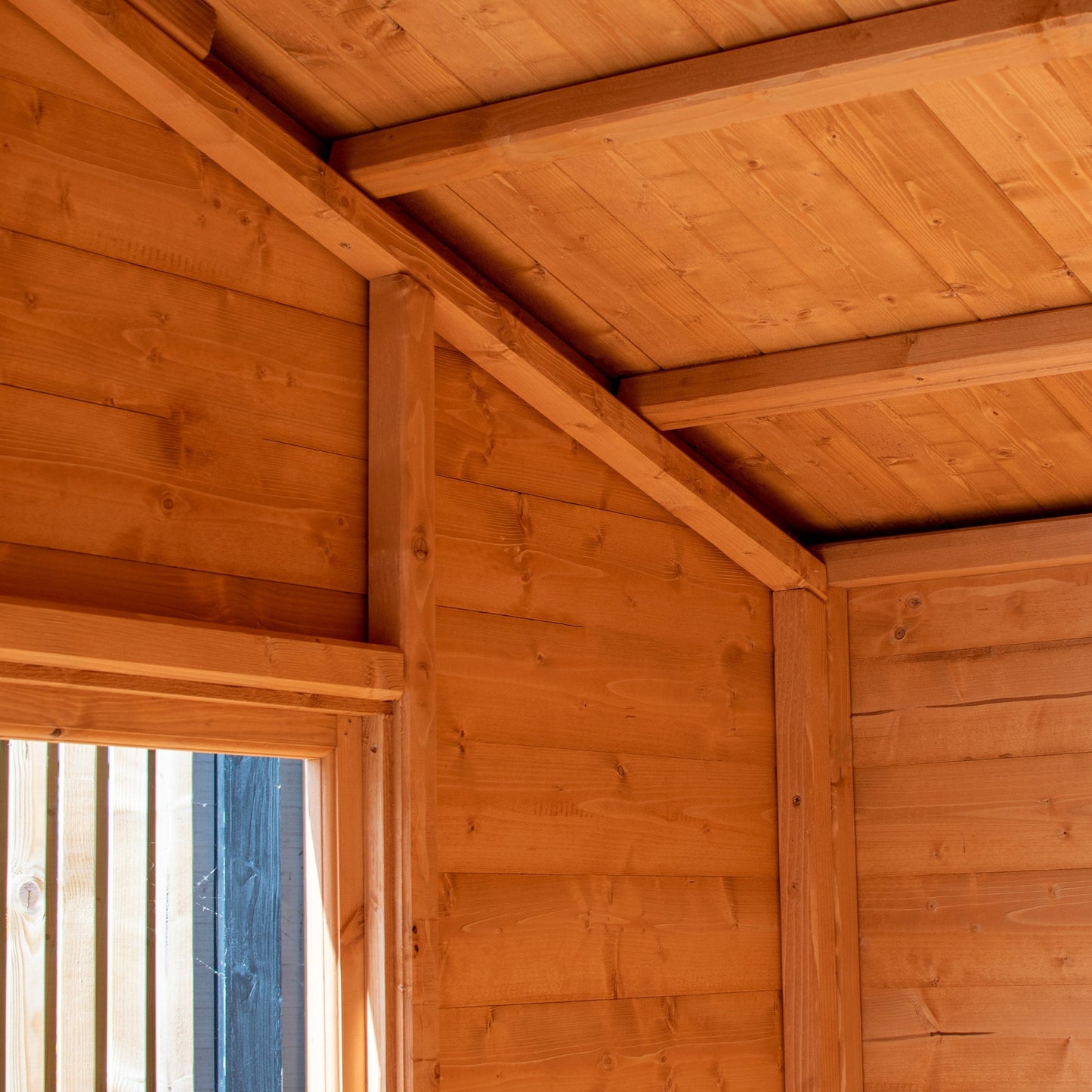 Shire Mayfield 7' 7" x 7' 9" Reverse Apex Summerhouse - Premium Dip Treated Shiplap