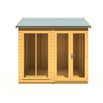 Shire Mayfield 7' 7" x 7' 9" Reverse Apex Summerhouse - Premium Dip Treated Shiplap