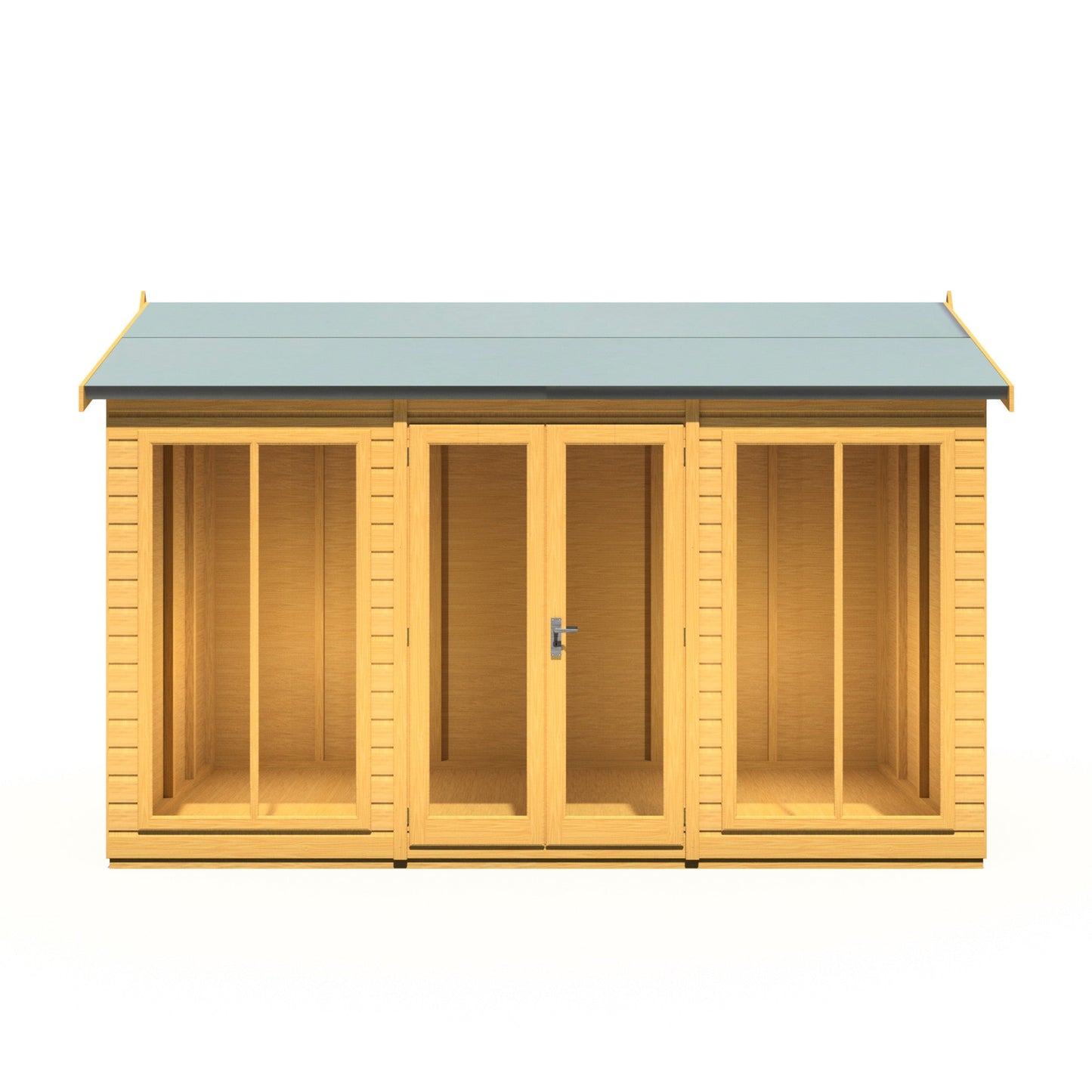 Shire Mayfield 5' 7" x 11' 8" Reverse Apex Summerhouse - Premium Dip Treated Shiplap