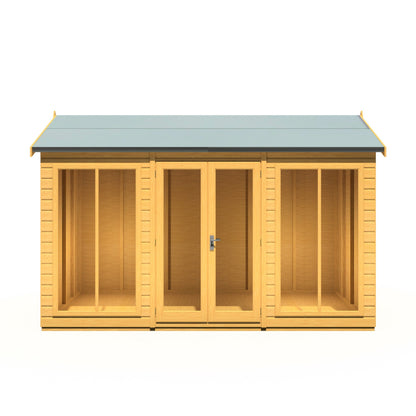Shire Mayfield 5' 7" x 11' 8" Reverse Apex Summerhouse - Premium Dip Treated Shiplap