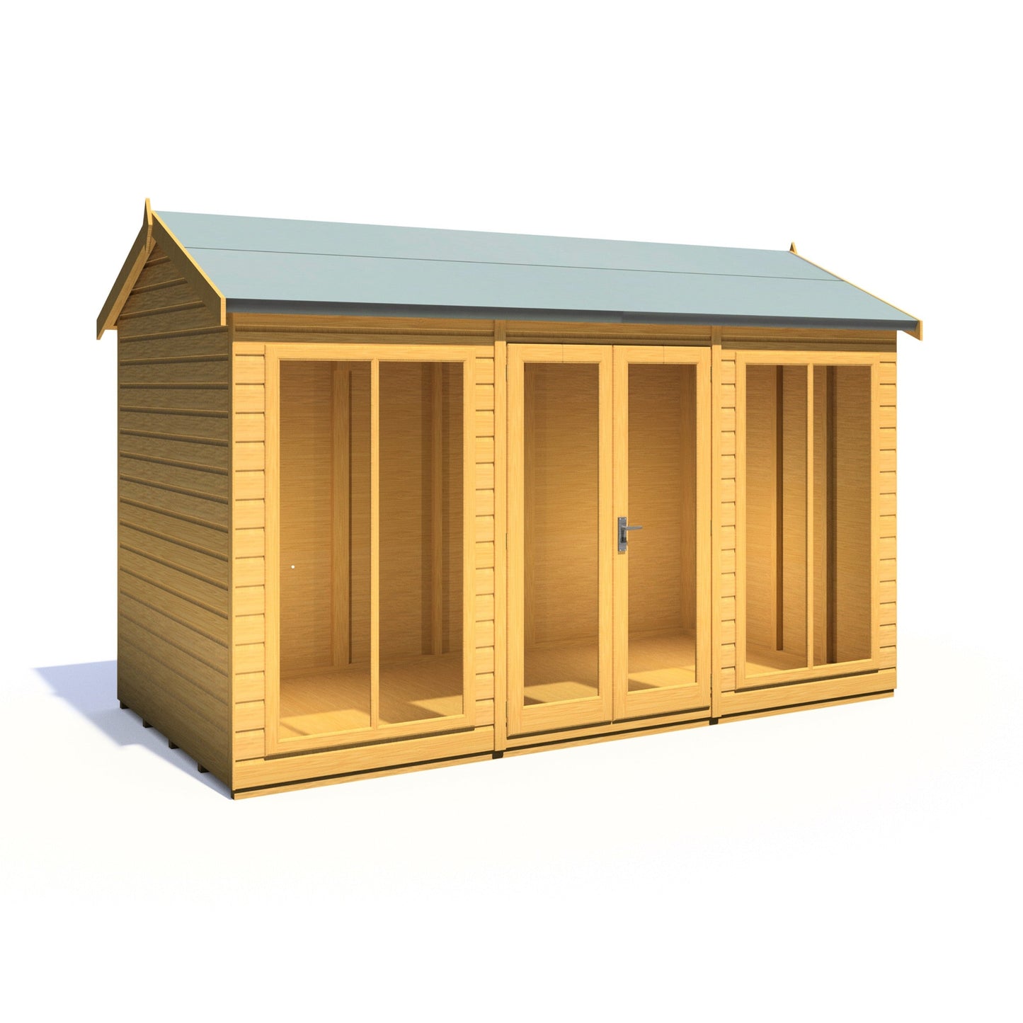 Shire Mayfield 5' 7" x 11' 8" Reverse Apex Summerhouse - Premium Dip Treated Shiplap