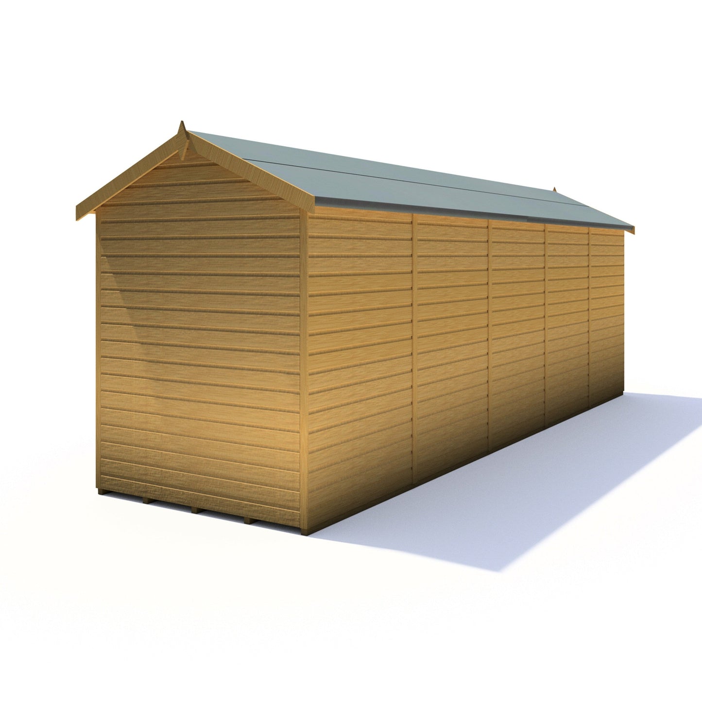 Shire Mayfield 5' 7" x 19' 6" Reverse Apex Summerhouse - Premium Dip Treated Shiplap
