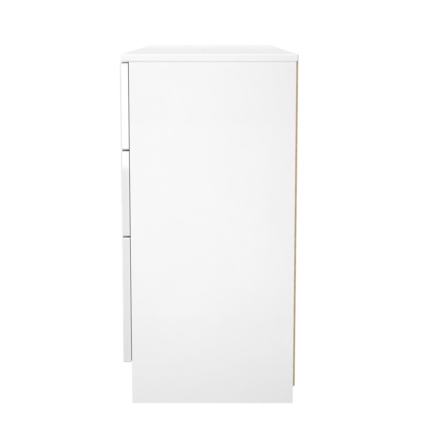 Milan Desk White 6 Drawers 125cm