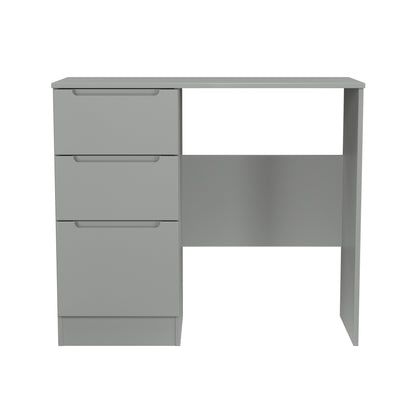 Milan Desk Grey 3 Drawers 90cm