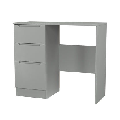 Milan Desk Grey 3 Drawers 90cm