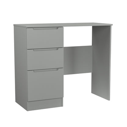 Milan Desk Grey 3 Drawers 90cm