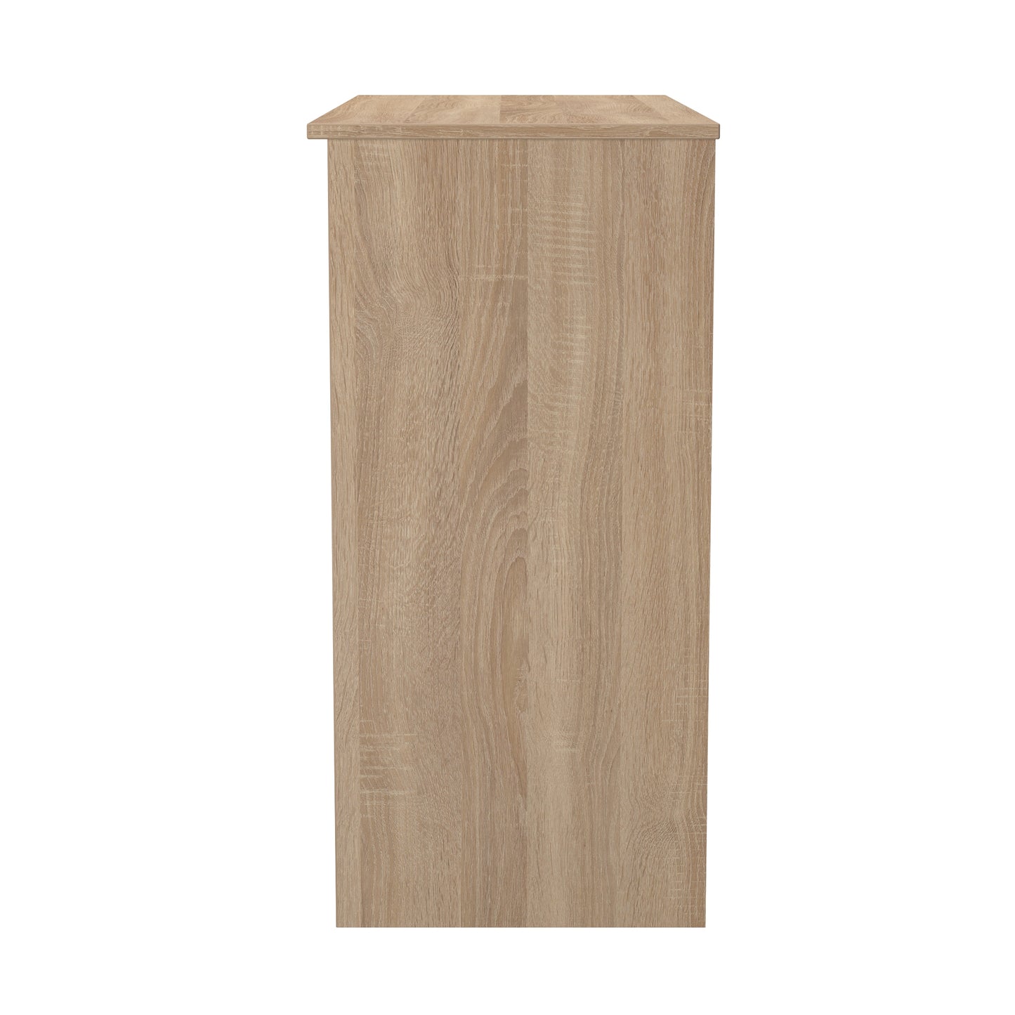 Milan Desk White & Oak 3 Drawers 90cm