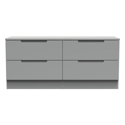 Milan Large Chest of Drawers Grey 4 Drawers 110cm