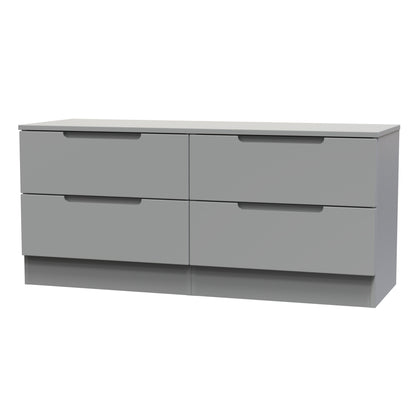 Milan Large Chest of Drawers Grey 4 Drawers 110cm