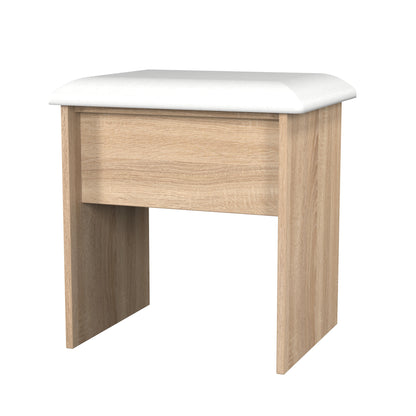 Milan Dressing Stool Oak 50cm