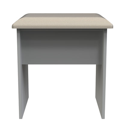Milan Dressing Stool Grey 50cm