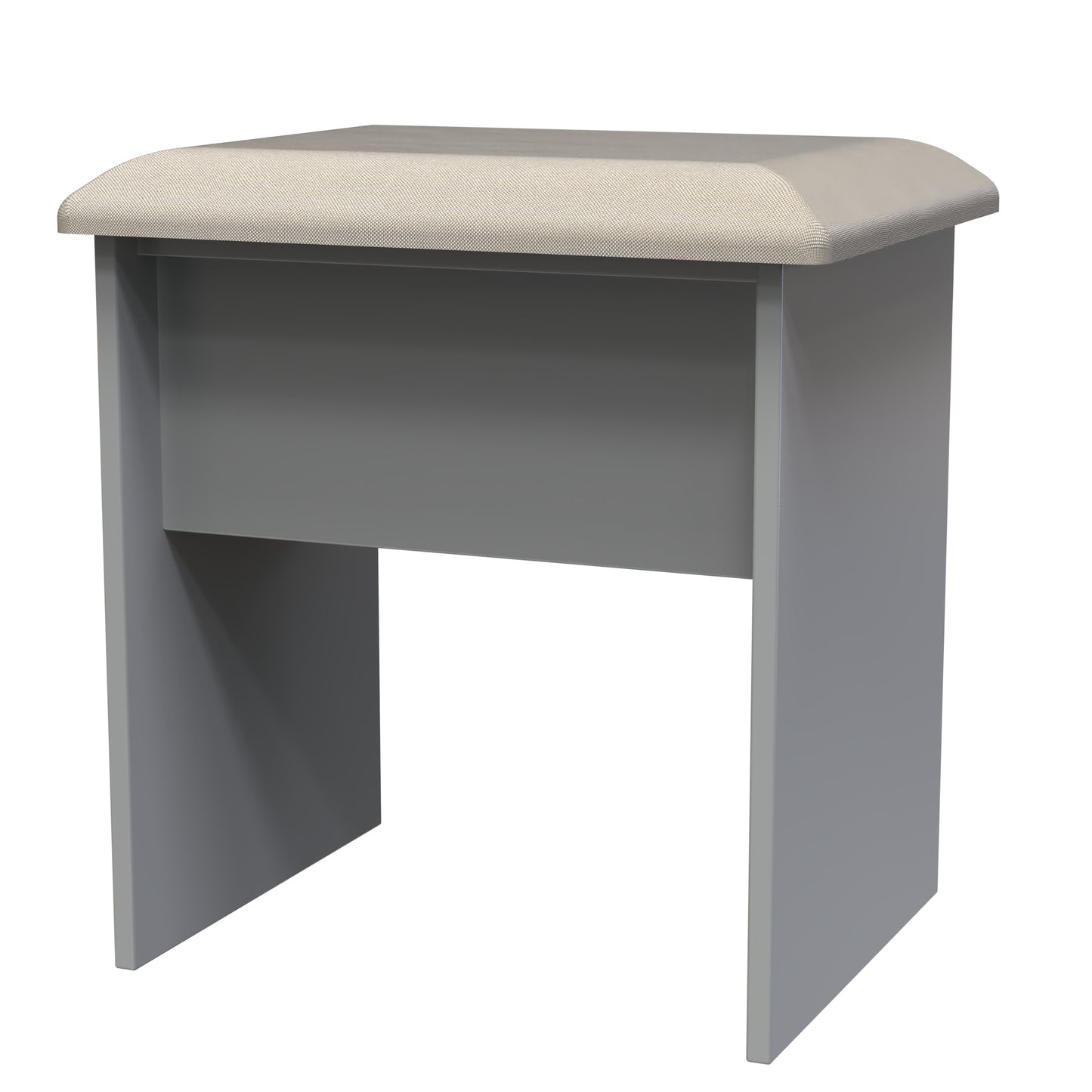 Milan Dressing Stool Grey 50cm