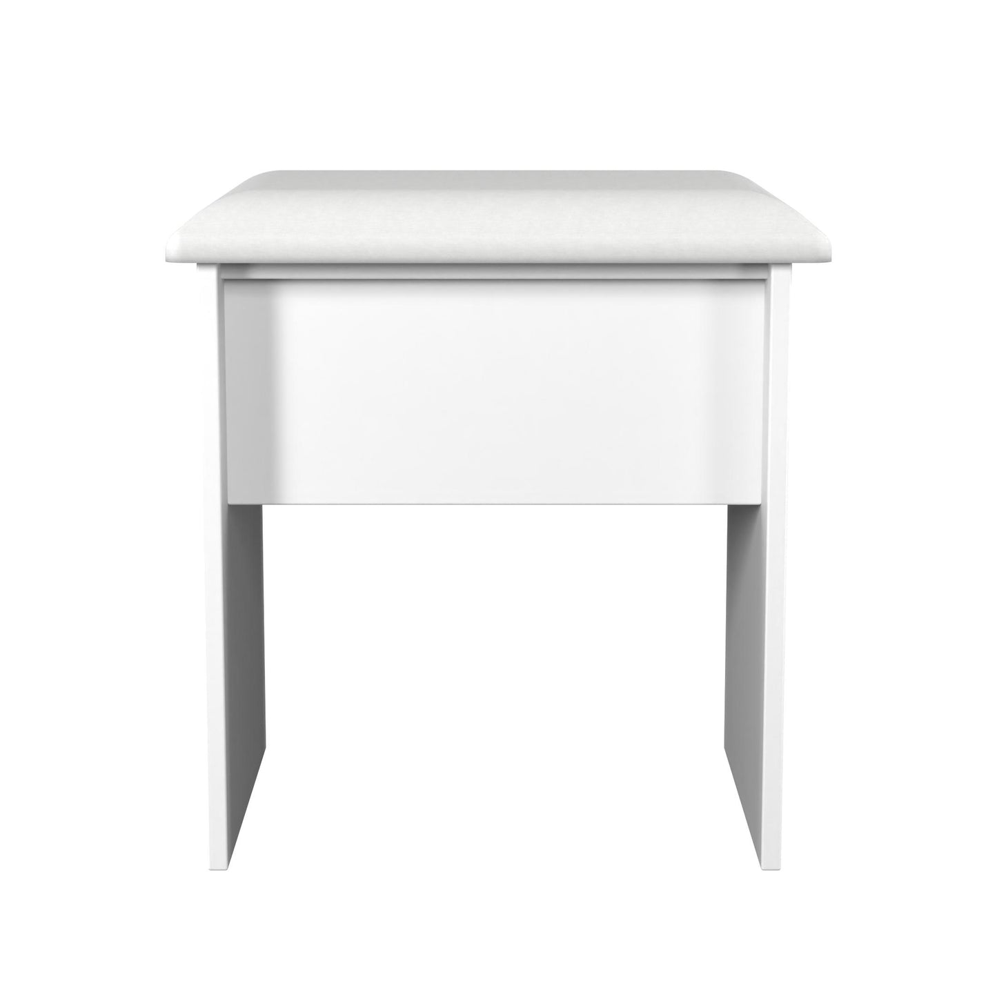 Milan Dressing Stool White 50cm