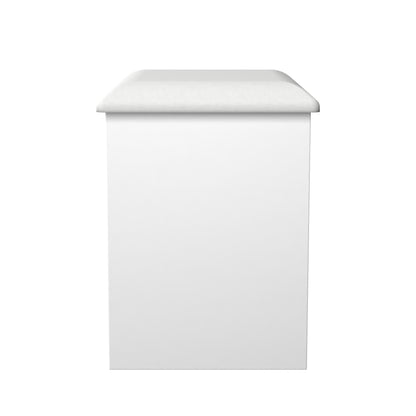 Milan Dressing Stool White 50cm
