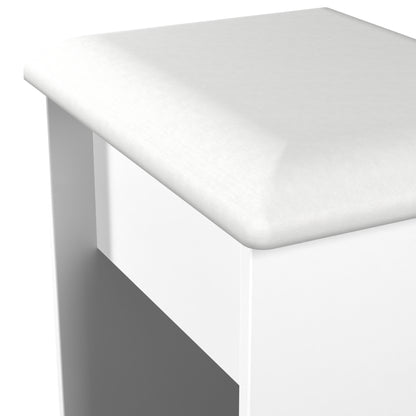 Milan Dressing Stool White 50cm