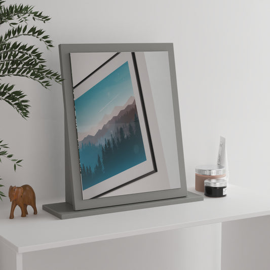 Milan Small Mirror  Grey 50cm