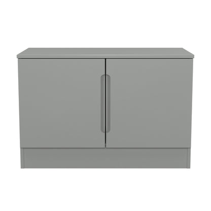 Milan TV Unit Grey 2 Doors 74cm
