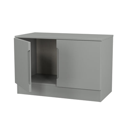 Milan TV Unit Grey 2 Doors 74cm