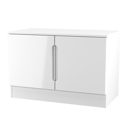 Milan TV Unit White 2 Doors 74cm