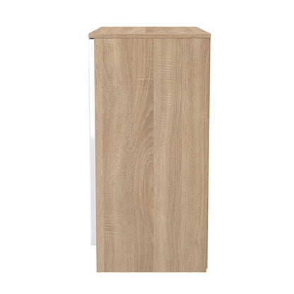 Milan Cabinet White & Oak 2 Doors 79cm