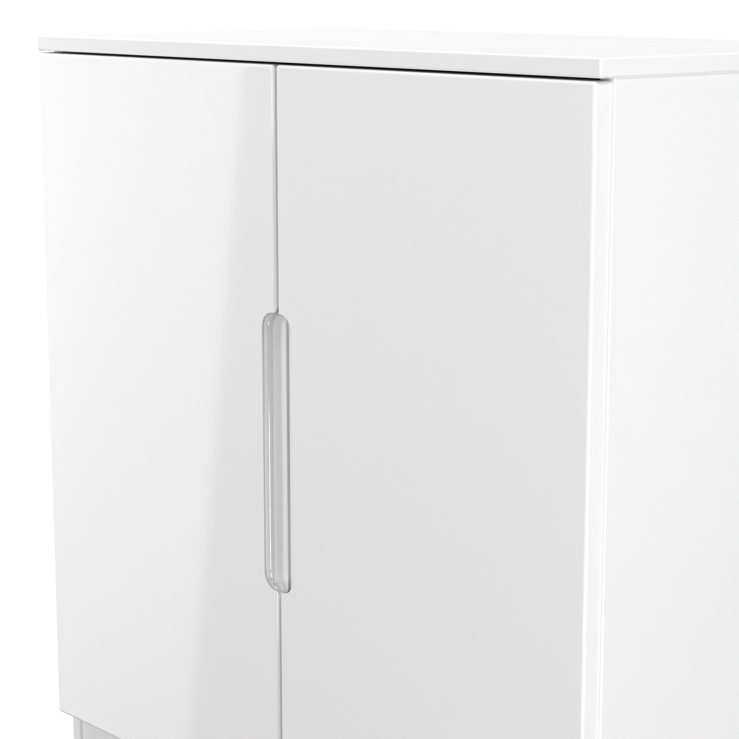 Milan Cabinet White 2 Doors 79cm