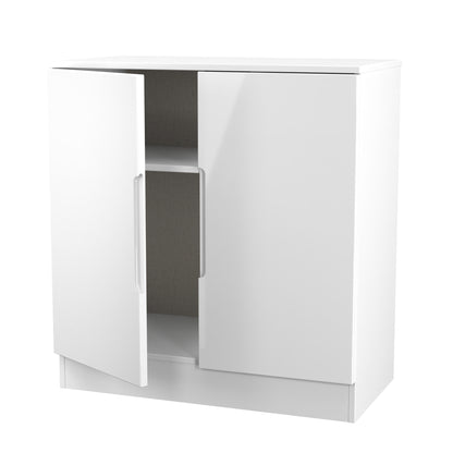 Milan Cabinet White 2 Doors 79cm