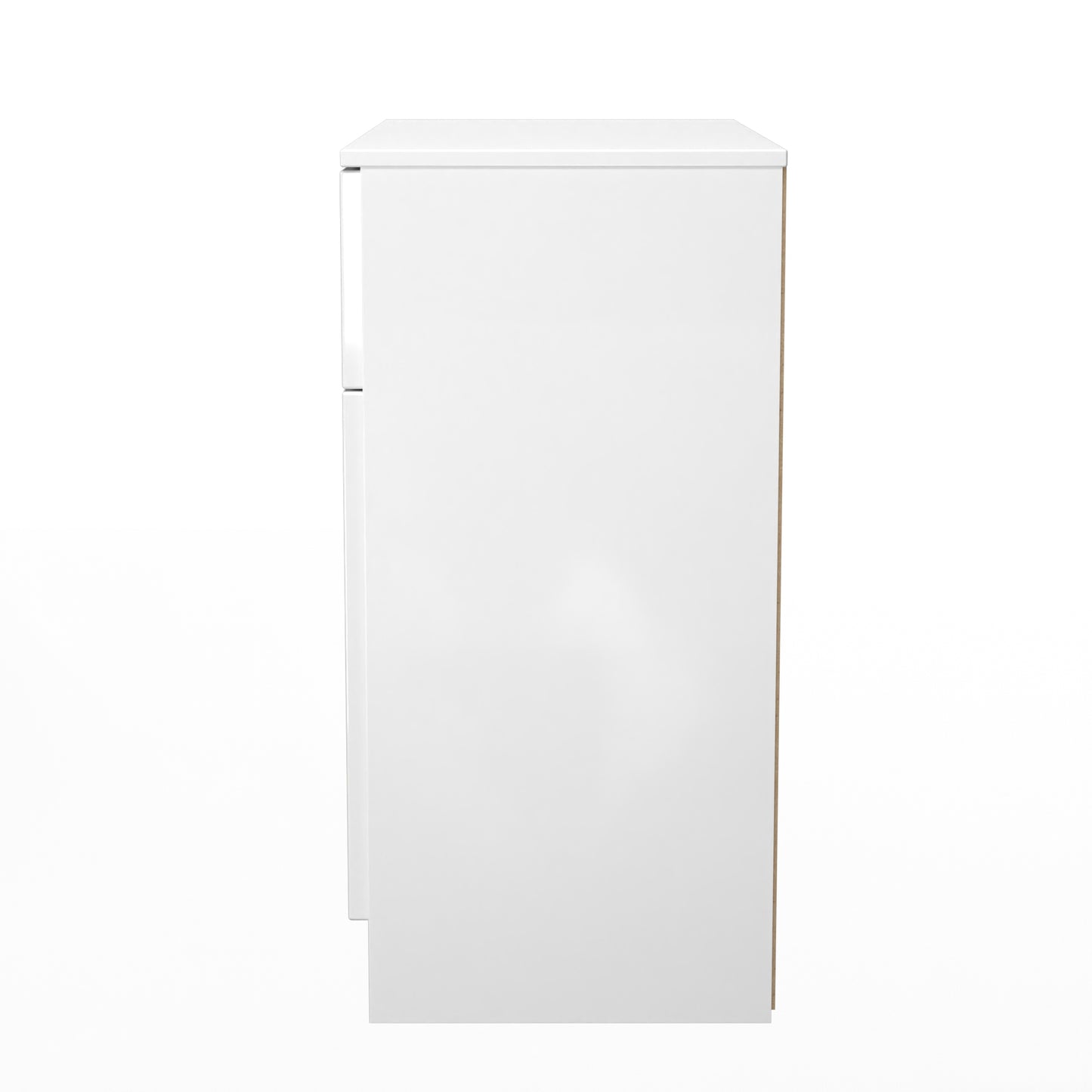 Milan Sideboard White 2 Doors 1 Drawer 79cm