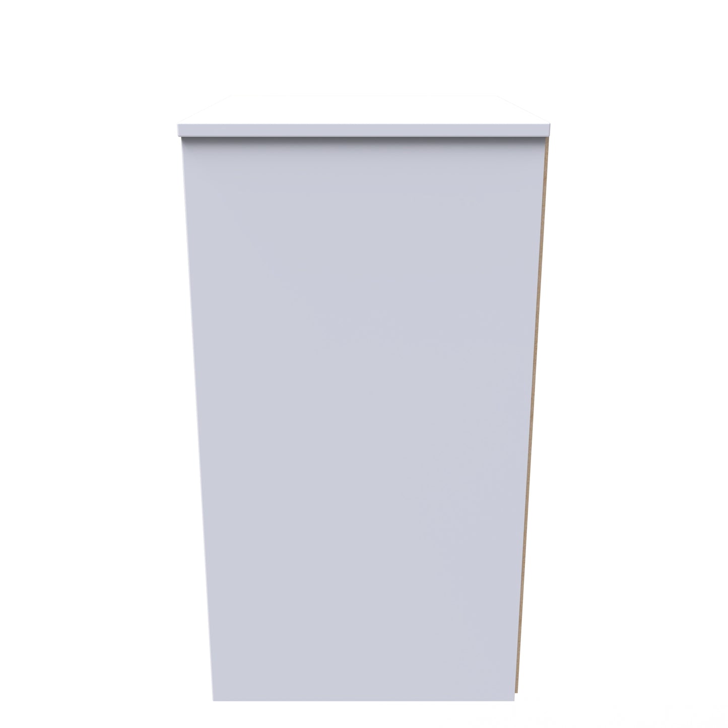 Monaco Bedside Table Grey & White 3 Drawers 73cm