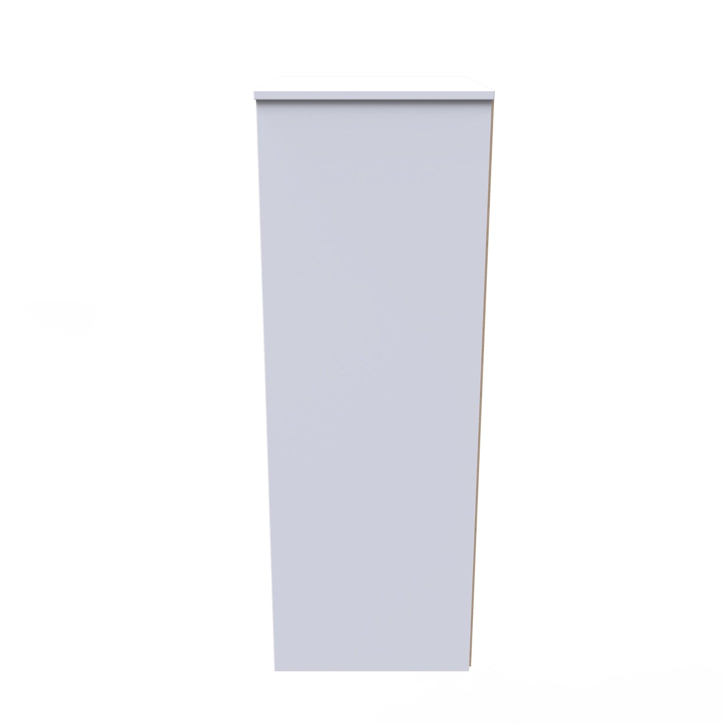 Monaco Tall Tallboy Grey & White 5 Drawers 114cm