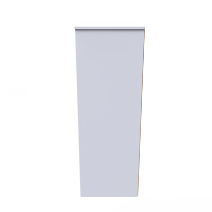 Monaco Tall Tallboy Grey & White 5 Drawers 114cm