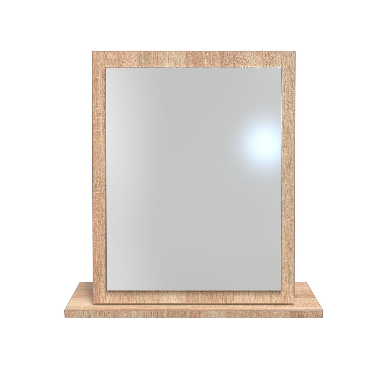 Monaco Mirror  White & Oak 50cm