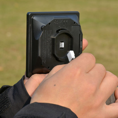 2.7m Garden Parasol Sun Umbrella w/ LED Solar Light Angled Canopy Blue