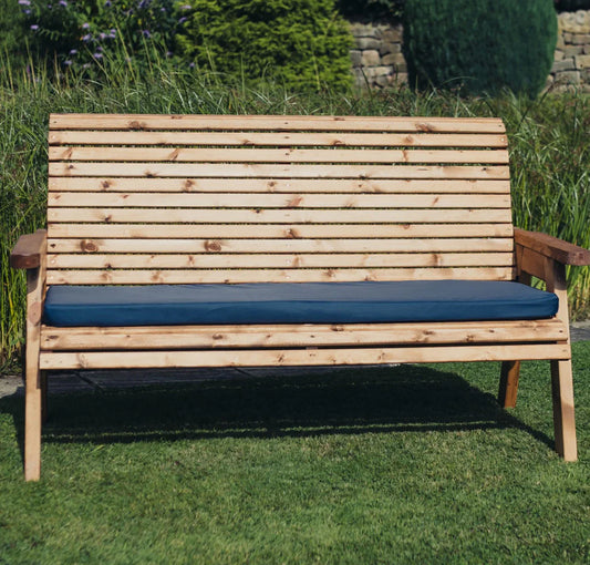 Amesbury Navy Waterproof 1 x Seat + 3 Seat Cushions by Churnet Valley - N1C-1 N3C-1