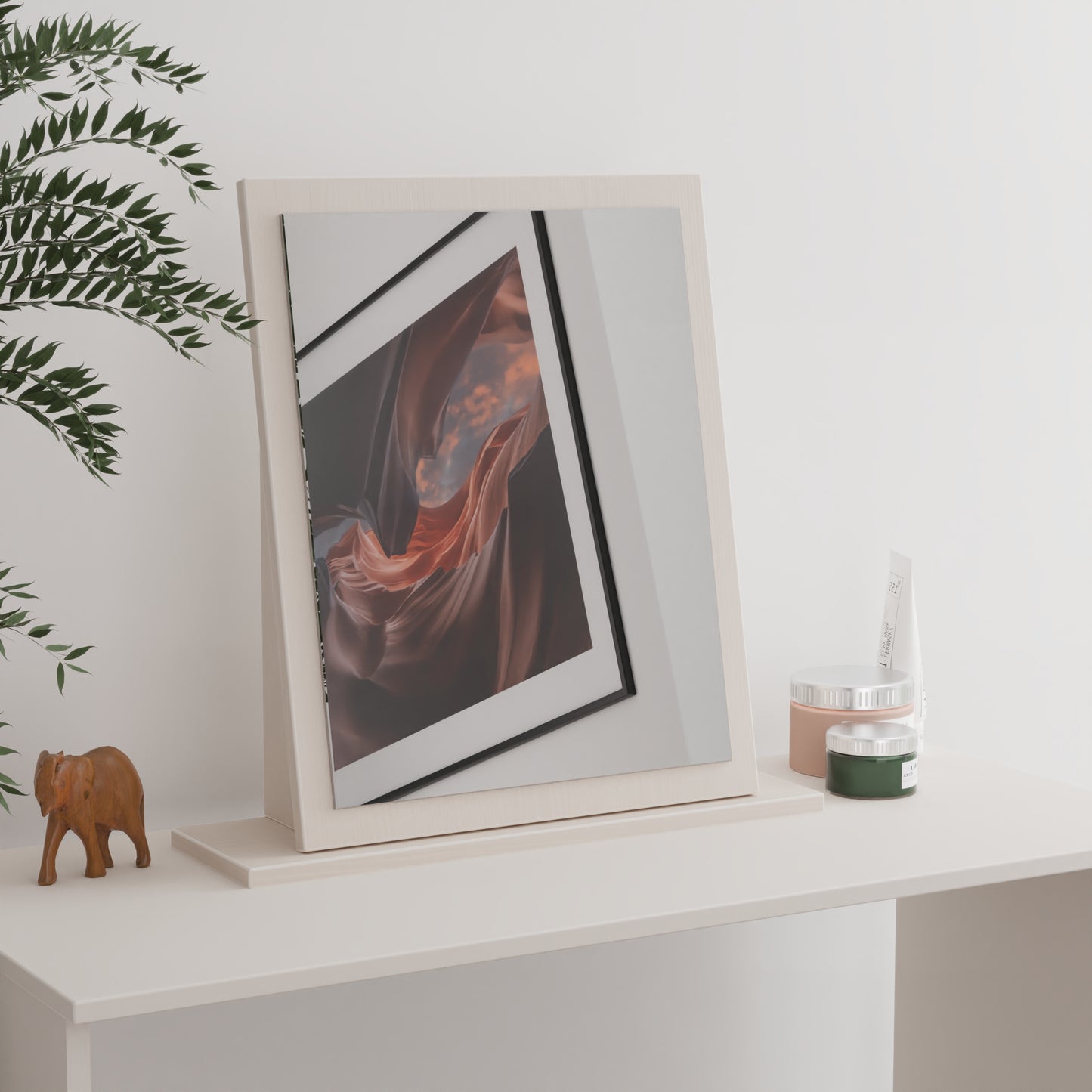 Norfolk Mirror  Off-white 50cm