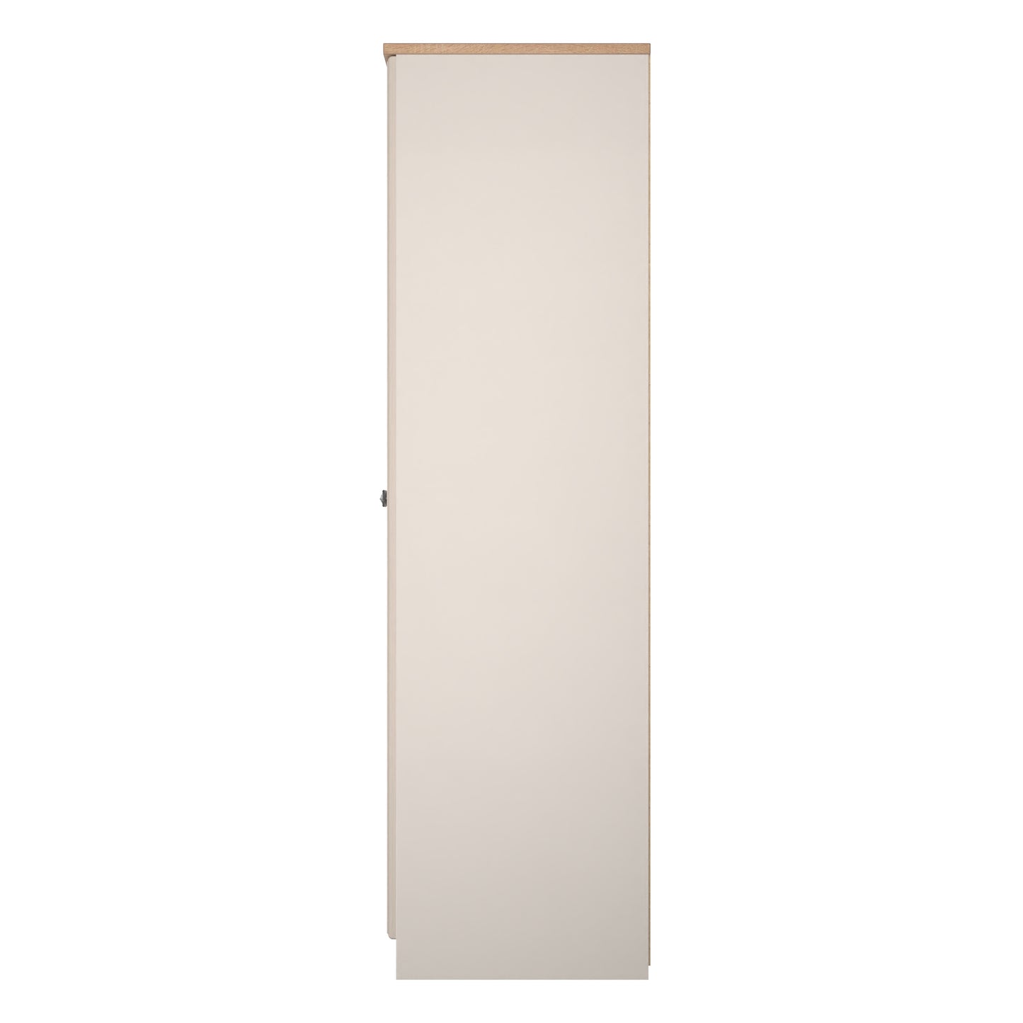 Norfolk Tall Wardrobe Off-white & Light Oak 1 Shelf 74cm