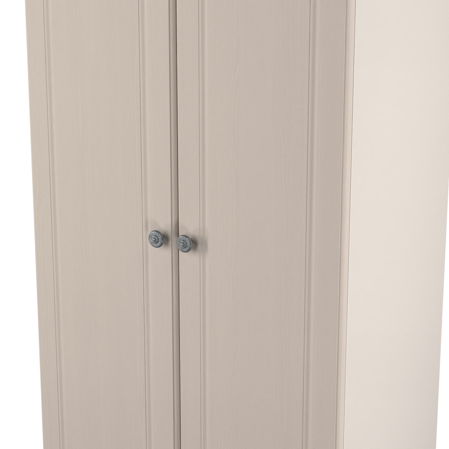 Norfolk Tall Wardrobe Off-white & Light Oak 1 Shelf 74cm