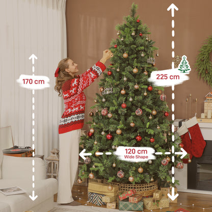 7ft Christmas Tree Artificial - Multicoloured 3017 Tips