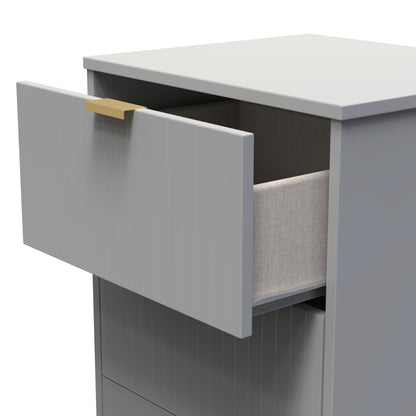 Nashville F Bedside Table Grey 2 Drawers 45cm