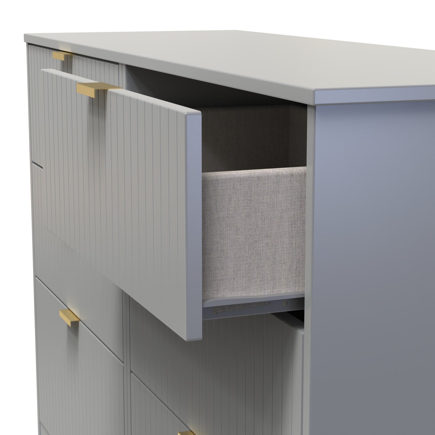 Nashville F Large Chest of Drawers Grey 6 Drawers 115cm